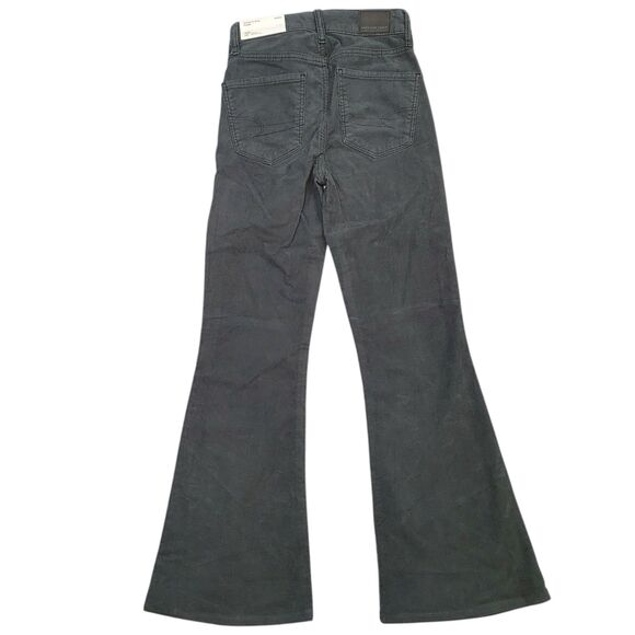 NWT American Eagle Corduroy Pants Womens 000 Super High Rise Flare Button Fly - Picture 2 of 16